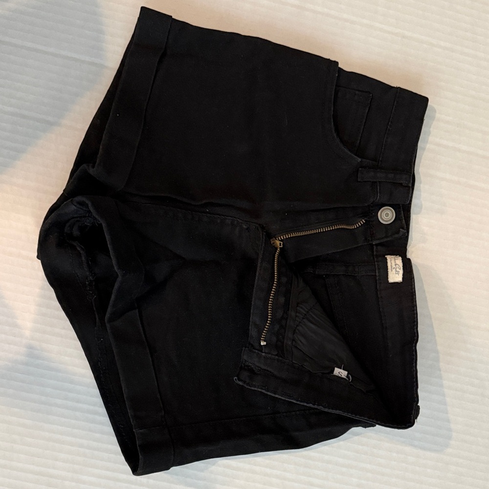 Sleek Black Denim Shorts for Women